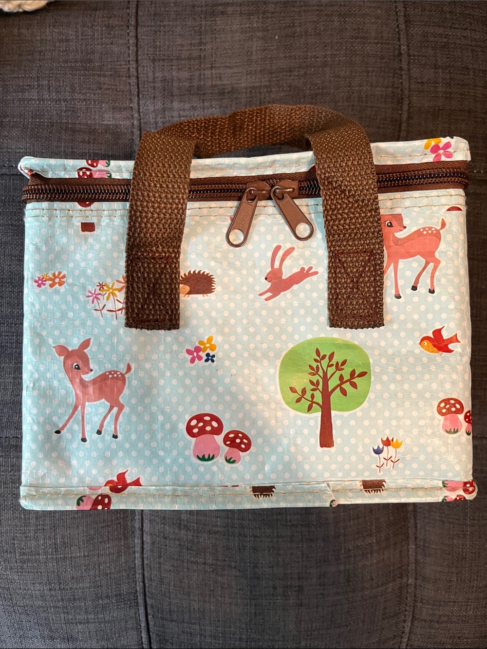 Woodland Insulated Zipper Lunch Tote